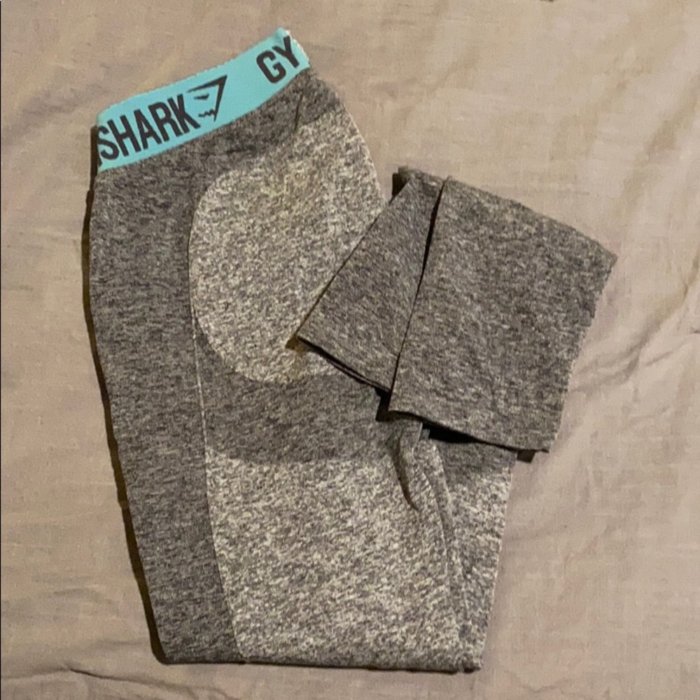 Gymshark leggings, blue and gray